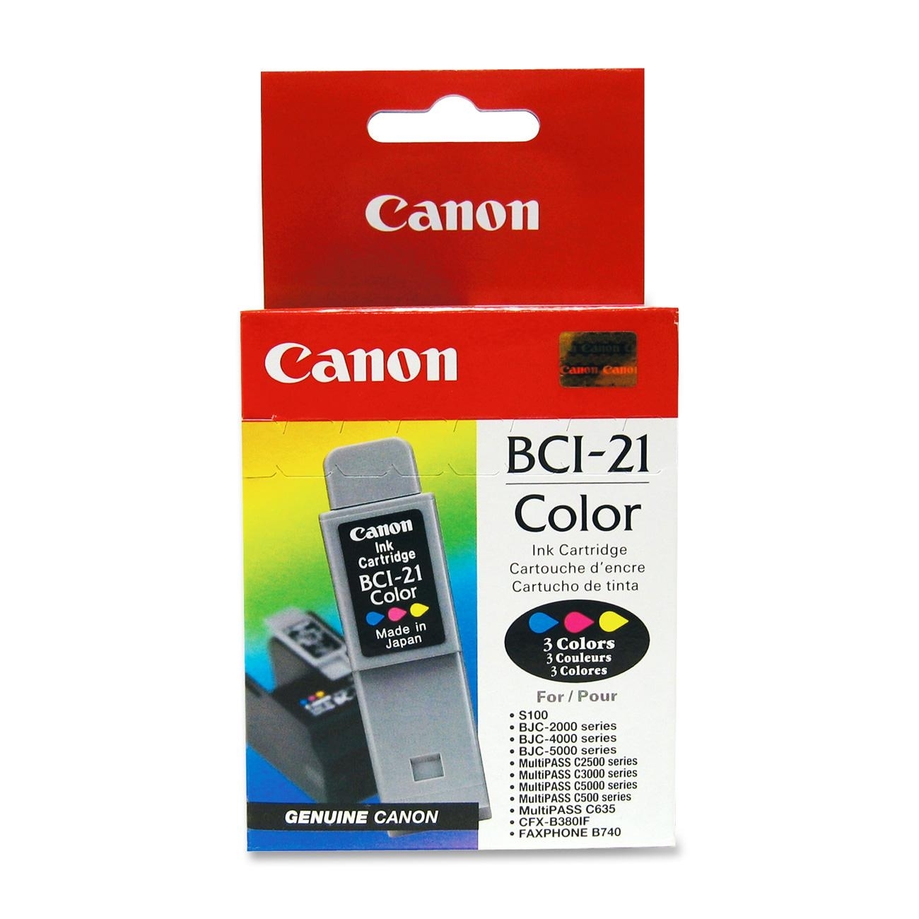 Canon BCI-21Clr Tri-Color Ink Cartridge